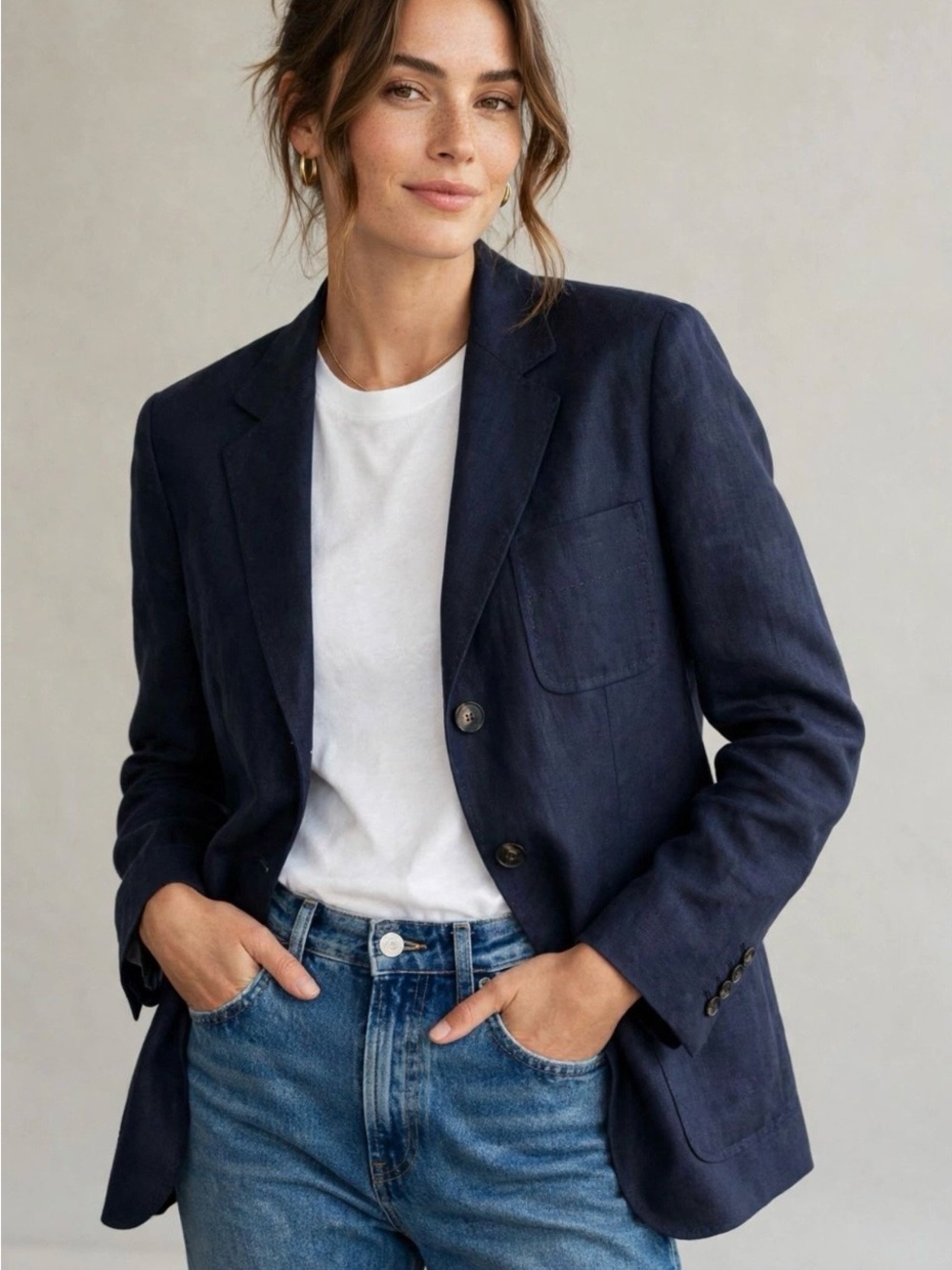 Lafayette 148 New York Linen Blazer
